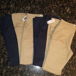 4 pairs girls uniform pants lot